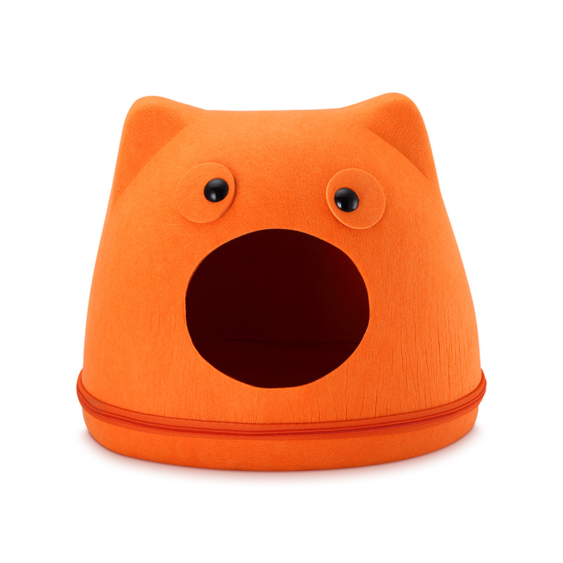 Cat Head and Eyes Felt Nest