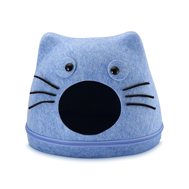 Cat Head and Whiskers Felt Nest