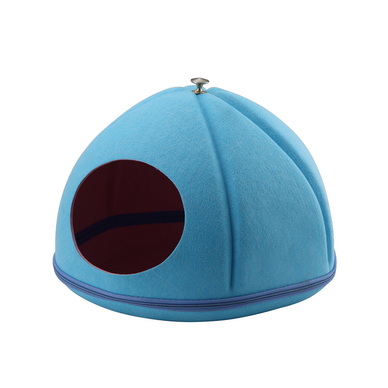 Two-color Pumpkin Felt Nest
