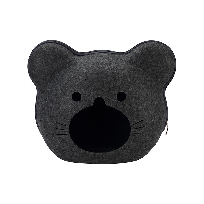 Pet Pet Bear Eye Opening Felt Nest